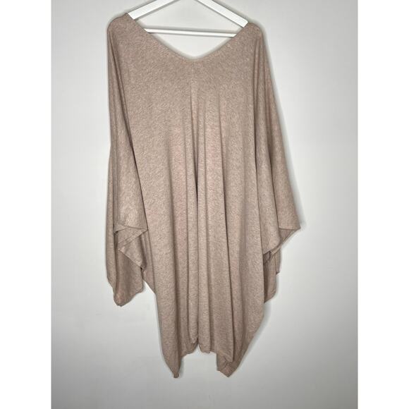 MerSea Charleston Cotton Cashmere Travel Shawl Wrap Mink Ruffle Women's One Size - Picture 10 of 10